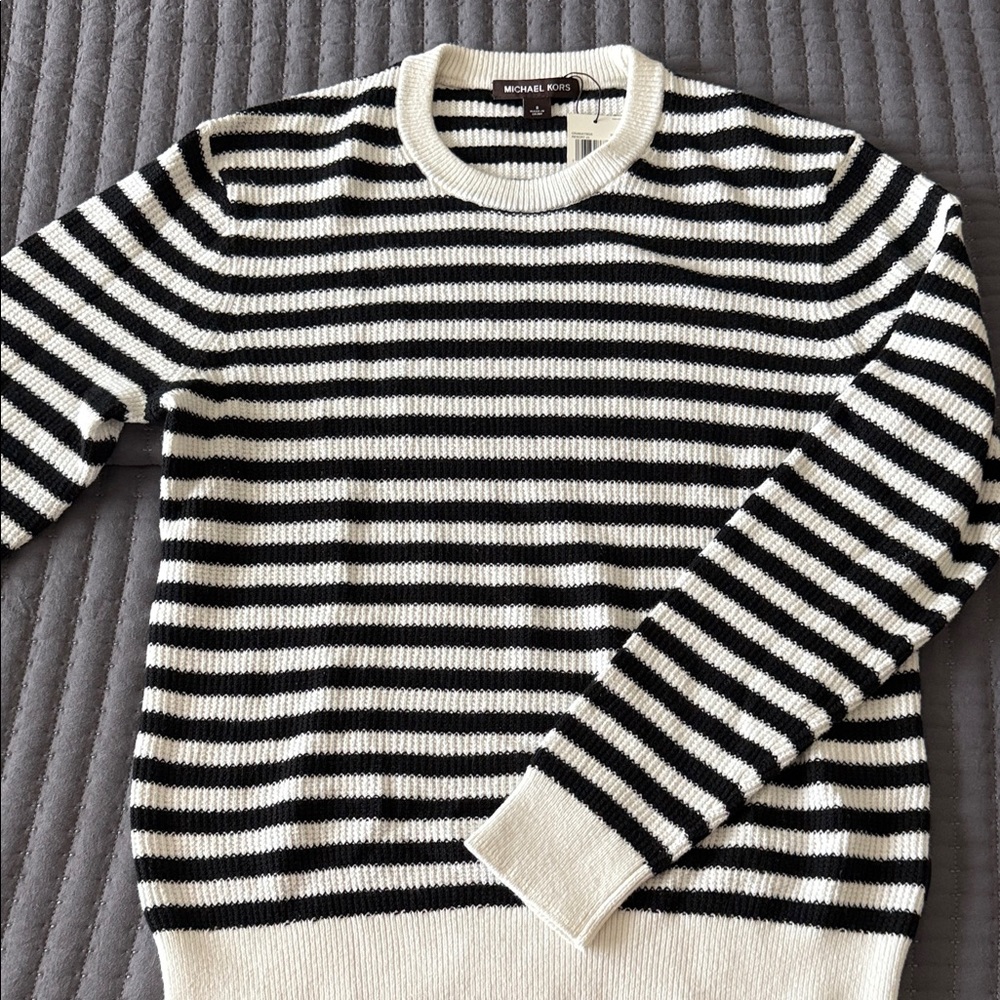 Michael Kors Men's Striped Crewneck Sweater